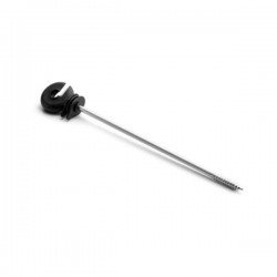 ISOLADOR GANCHO LONGO 18CM PRETO