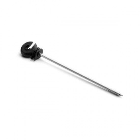 ISOLADOR GANCHO LONGO 18CM PRETO