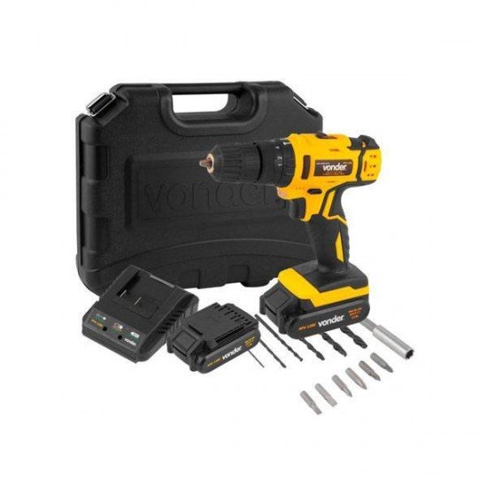 FURADEIRA-PARAFUSADEIRA VONDER(PFV12) 12V COM BATERIA LÍTIO