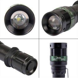 LANTERNA LED TATICA 800 LUMENS C/ CARREGADOR