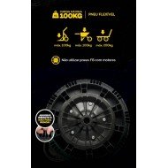 RODA COMPLETA COM PNEU FLEX EIXO 3/4 CARRIOLA- FB PNEU