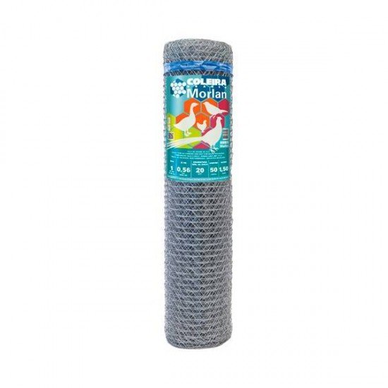 TELA PINTEIRO 1 POL X FIO 24 (0,56MM) X 1,50 CM ALTURA X 50 METROS